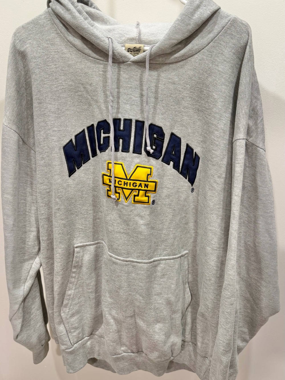 VINTAGE Michigan Wolverines Big Ball Sports Pullover Sweatshirt - Picture 2 of 5